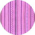 thumbnail image 1 of Ahgly Company Indoor Round Abstract Purple Modern Area Rugs, 6' Round, 1 of 4