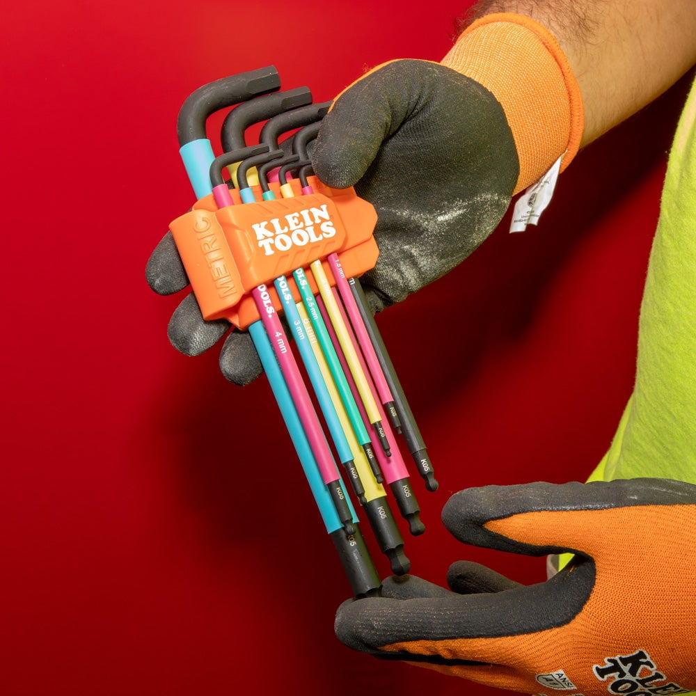 Klein Tools Metric Hex Key Set, 9 Piece