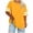 Yellow, variant on Wlynlyn Womens T Shirts Plus Size Crew Neck Color Block Summer Tops Casual Fashion Short Sleeve Loose Fitted Tees