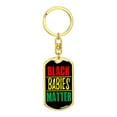 thumbnail image 4 of Black Babies Matter Stainless Steel or 18k Gold Premium Swivel Dog Tag Keychain, 4 of 10