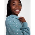 thumbnail image 4 of Wonder Nation Girls' Pullover Fleece Hoodie with Long Sleeves, Sizes 4-18 & Plus, 4 of 6