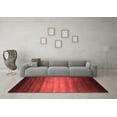 thumbnail image 3 of Ahgly Company Indoor Rectangle Abstract Red Contemporary Area Rugs, 2' x 5', 3 of 4