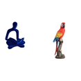 thumbnail image 1 of Figura de pensador abstracto,Estatua de pensador abstracto,decoración para el hogar,Figura de loro,Estatua de loro Escultura animal Figura de loro,Estatua de jardín coleccionable de adorno de, 1 of 8