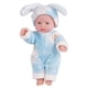 thumbnail image 1 of Muñecas de simulación de bebé, muñecas relajantes realistas de vinilo, juguetes para niñas (azul claro), 1 of 8