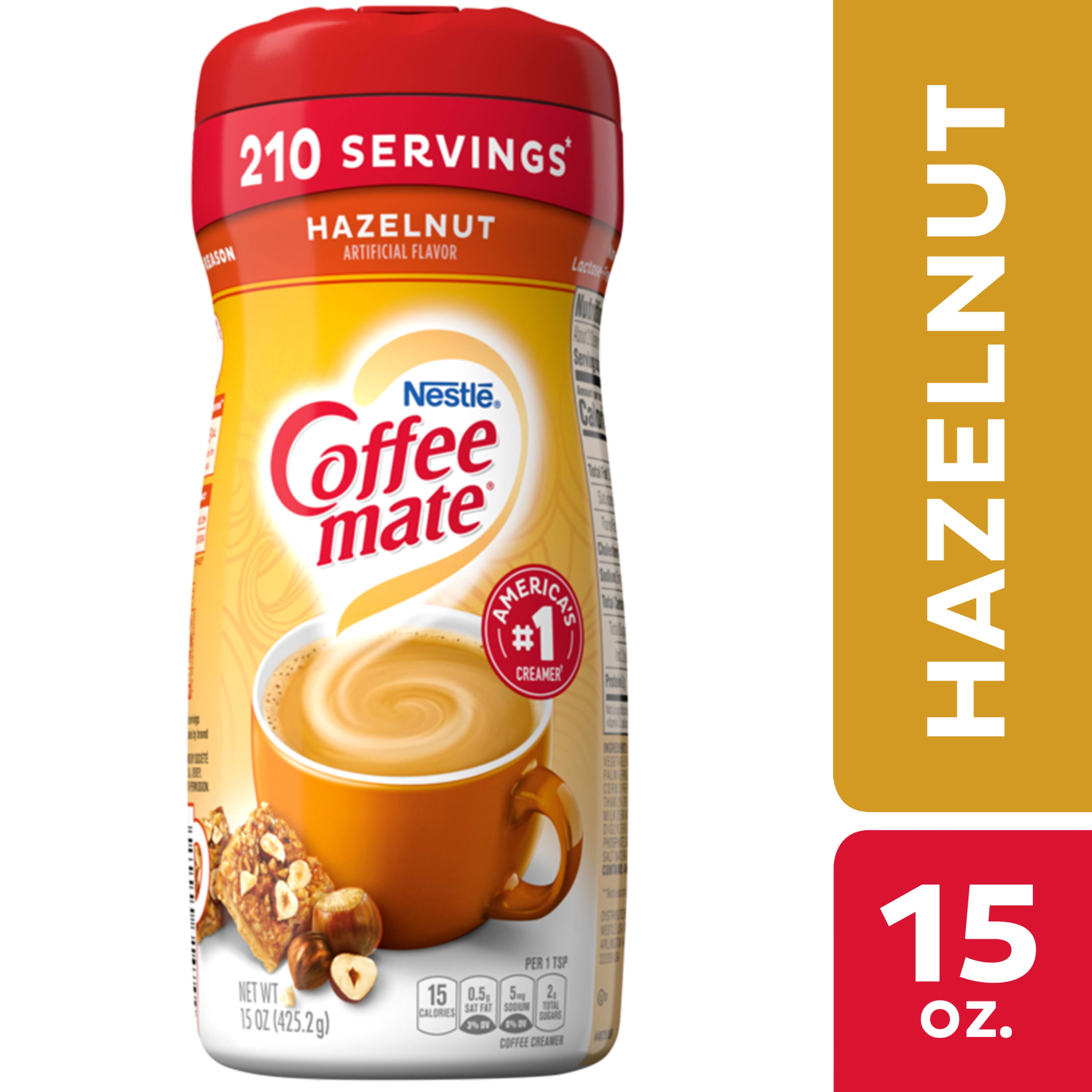 Nestle Coffee mate Hazelnut Powder Coffee Creamer, 15 oz