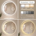 thumbnail image 2 of Espejo De Baño Circular Luna Con Iluminación LED ajustable distintas tonalidades, 2 of 5