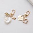 thumbnail image 2 of LLavero de colgante de concha de corazón para mujer y niña, etiqueta de letra elegante a la moda, llavero de perlas de imitación, llavero colgante para bolso Tan Jianjun unisex, 2 of 2