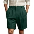 thumbnail image 5 of NAFUU Men's Regular Fit Shorts Mens Pleat Golf Short Breathable Mid Waist Casual Shorts Fashion Solid Color Loose Shorts Pockets Work Vacation Pants, 5 of 5