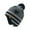Dark Gray, variant on FFENYAN Stylish Striped Knit Hat for Kids - Autumn/Winter Beanie with Ear Protection Warm and Cozy for Boys and Girls, Perfect for Cold Weather Adventures for 1-15 Years