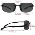 thumbnail image 6 of In Style Eyes Lovin Maui Wrap Polarized Nearly Invisible Line Bifocal Sunglasses black 2.00, 6 of 6