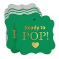 thumbnail image 3 of Inkdotpot Ready To Pop Baby Shower Bottle Tag Real Gold Foil Favor Bracket Shape Hang Tags Pack Of 50, 3 of 7