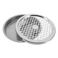 thumbnail image 3 of FRCOLOR 1 Set Outdoor Trash Can with Ashtray Lid Stainless Steel Garbage Barrel Grid Lid and Metal Ashtray, 3 of 5