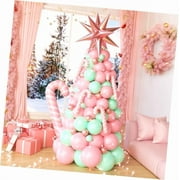 SKYSONIC 135pcs Christmas Arch Kit, Tree Kit With Lights, Foil Balloon for Party Decorations