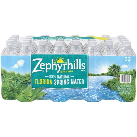 Zephyrhills Natural Florida Spring Water, 16.9 Fl. Oz., 32 Count