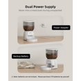 thumbnail image 2 of ZephyPaws Automatic Cat Feeder, 4L Detachable Cat Food Dispenser for Dry Food Up to 15 Portions(8g/Portion) 6 Meals Per Day, Dual Power Supply Timed Cat Feeders, 2 of 7
