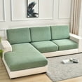 thumbnail image 3 of 1pc Waterproof Large Leaf Jacquard Sofa Cover, Couch Cover, All Seasons Universal Simple Modern Dustproof Sofa Slipcover, Anti Cat Scratch Cover, Retractable, Washable, Durable Elastic Bedroom Office, 3 of 4
