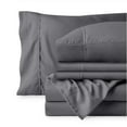 thumbnail image 2 of Bare Home  Microfiber Deep Pocket Sheet Set w/ 2 Extra Pillowcases Taupe Split King, 2 of 5