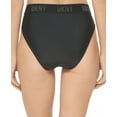 thumbnail image 4 of DKNY BLACK High-Waist Logo Bikini Swim Bottom, US Large, 4 of 4