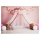 thumbnail image 1 of Irfora Fondo de fotografía de 2,1 * 1,5 m / 7 * 5 pies Fondos de fotografía de retrato Accesorios de estudio fotográfico de estilo rosa para fotos de retrato de niña Decoración de fiesta Irfora Fondo, 1 of 6