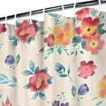 thumbnail image 3 of Pioneer Flower Floral Print Pattern Shower Curtain 72"x72" ,Bathroom Decorative Shower Curtains Set with 12 Hooks,Modern Waterproof Washable Shower Curtain, 3 of 6