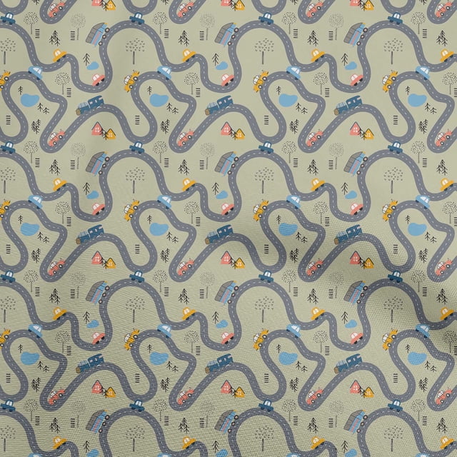 oneOone Rayon Dusty Gray Fabric Travel Sewing Craft Projects Fabric Prints By Yard 56 Inch Wide