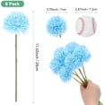 thumbnail image 3 of 6/12-Pack Artificial Chrysanthemum Ball Flowers, 11 Inch Faux Chrysanthemum Silk Bouquets Real Touch Faux Flowers for Home/Wedding/Christmas/Party[Silver], 3 of 6