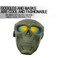 thumbnail image 3 of Skull Ghost-shape Goggles Face Cover For Outdoor Sports Off-road Motorcycle Helmet Goggles Wind-proof Adjustable Goggles, 3 of 5