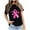 ZQR4_Black, variant on VKOYWKM Pink Ribbon Tshirts Women Breast Cancer Awareness Shirts Inspirational Short Sleeve Tee Tops Casual Crew Neck Fight Cancer T Shirts
