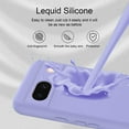 thumbnail image 3 of Designed for Google Pixel 8a Case, Slim Liquid Silicone for Women Men with Scratch-Resistant Microfiber Lining Shockproof Soft Silicone Protective Phone Case for Google Pixel 8a (Purple), 3 of 16