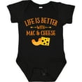 thumbnail image 3 of Inktastic Life's Better Mac & Cheese Boys or Girls Baby Bodysuit, 3 of 5