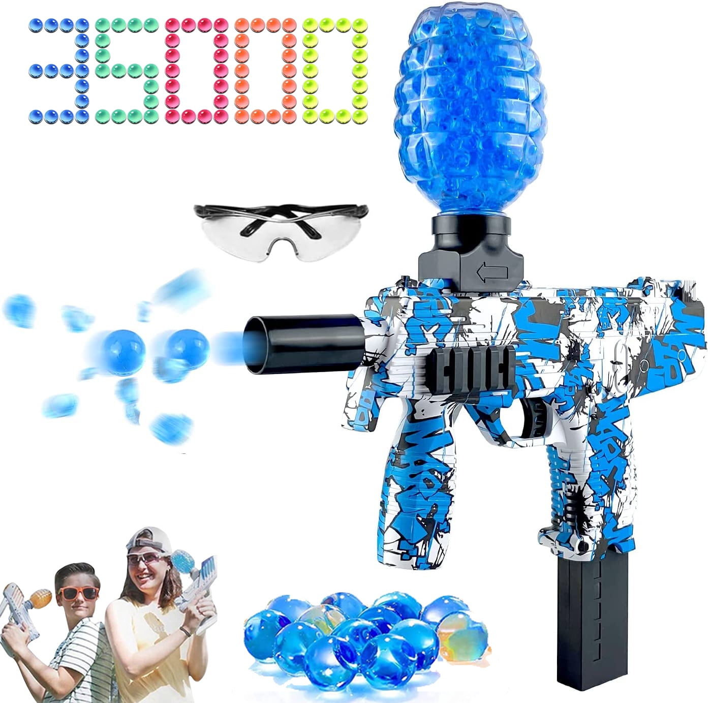 Gel Blaster Toy Splatter Ball Electric Splat Splatrball Gun With 35000 Water Beads Water Guns