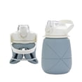 thumbnail image 2 of Large Capacity Outdoor Collapsible Water Bottle Portable Travel Jug with Foldable Handle and Secure Flip Lid for Hydration, 2 of 6