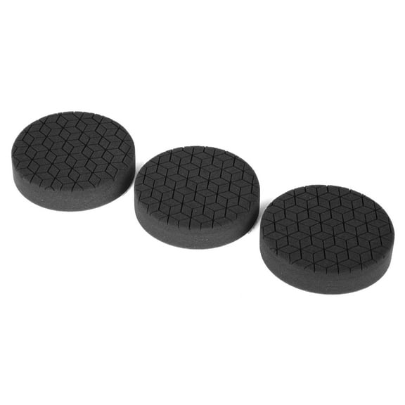WEN 5-Inch Fine-Grit Diamond-Cut Foam Polishing Pads for Finishing, Three Pack