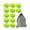 Vert, variante sur DYNWAVECA 12 Pcs Balles de Pickleball Silencieuses avec Sac en Filet Couleur Vive Équipement de Pickleball Balles en Mousse PU pour Entraînement Débutants Sports Jaune