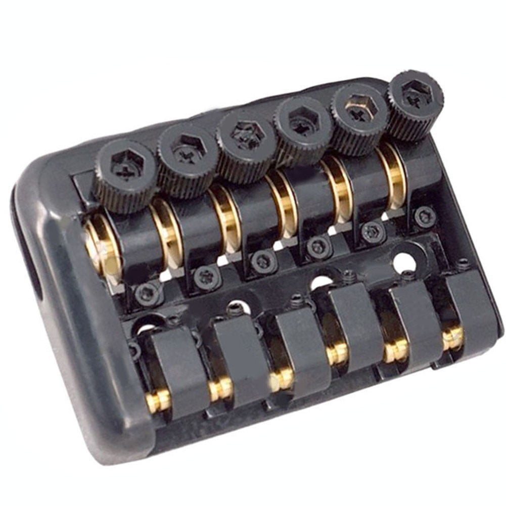6String Fixed Bridge Saddle Headless Electric Guitar Bridge Tailpiece With Parts