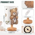 thumbnail image 3 of Teddy Bears Guitas Leaves Music Table Lamp USB Bedside Desk Nightstand Lamp Printed Gifts Small Lamp Wood Base for Bedroom Living Room Kids Room College Dorm, 3 of 7