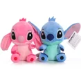thumbnail image 2 of Lindos modelos de pareja de peluches de Disney Stitch, muñecos de peluche de dibujos animados, peluches de anime, juguetes para bebés, juguetes colgantes, regalo de cumpleaños para niños kawaii, 2 of 5