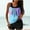Blue, variant on Women's Plus Size Tankini Swimsuits with Shorts Two Piece Bathing Suits Ruffle Swimsuits Tummy Control Swimwear