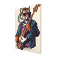 thumbnail image 2 of 8x12 inch Tiger Plays Guitar Oil Paintings On Canvas,Tavern,Man Cave,Music Studio,Study Wall Decor Posters & Prints,For Music Enthusiast Gifts,Exquisite Tiger Plays Guitar Funny Canvas Decor, 2 of 6