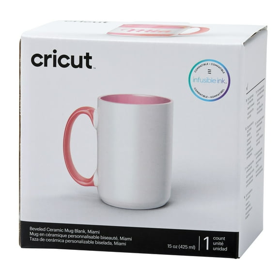 Cricut® Beveled Ceramic Mug Blank, Miami - 15 oz/425 ml (1 ct)
