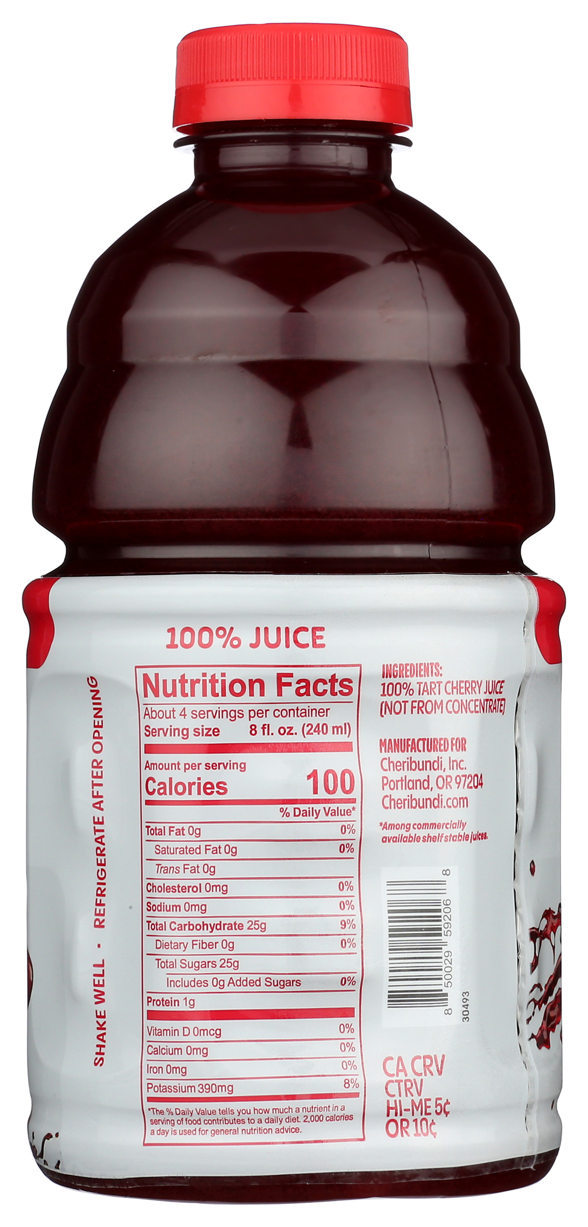 Langers 5 Calorie Orange Juice Cocktail - 64 Fl Oz (Pack Of 8), Low Sugar, Vitamin C, No Added Sugar