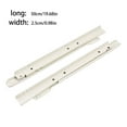 thumbnail image 2 of 1 Pair Steel Drawer Slide Detachable Anti-rust Heavy Rail Hardware Keyboard Duty Nylon Roller Replacement Track Rail Slides Furniture Hardware 50cm, 2 of 8