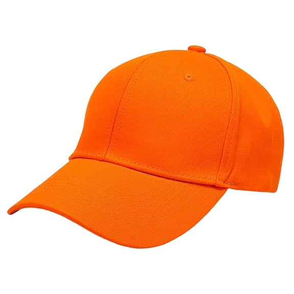 HJYCHN Splice Hat Adjustable Washed Hole Casual Unisex Denim Baseball Visor Cap for Daily Use Orange One Size