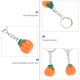 thumbnail image 4 of Anillos de llave de calabaza de resina 12 PCS con paquete individual para Halloween (naranja), 4 of 6