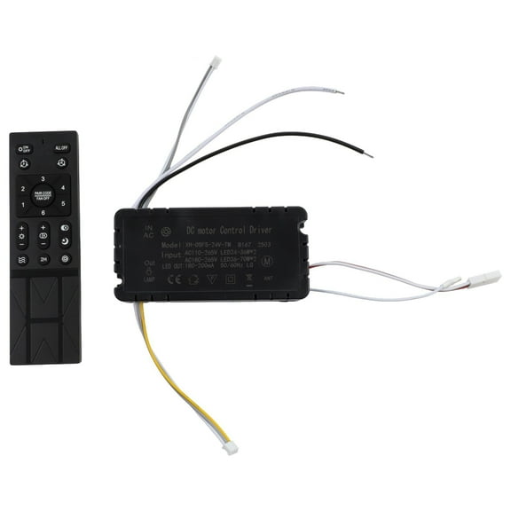 yaaqii Dimmable Ceiling Fan lLight Remote Control set 6Speed Variable Frequency Control