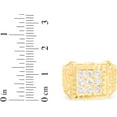 thumbnail image 6 of Floreo 10k Yellow Gold 15mm Square CZ Filigree Openwork Ring, Sizes 5 - 13, 6 of 6