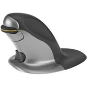 Posturite Penguin Ambidextre souris verticale - Laser - Sans Fil - Fr?quence radio - graphite, Silv