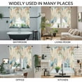 thumbnail image 3 of Beige Beach Coastal Swag Valances for Windows, Kitchen Curtains 36 Inch Length 2 Panels Set, Summer Nautical Coral Shell Botanical Short Curtains for Small Windows Rod Pocket Cafe Curtains 28"x36", 3 of 8