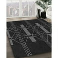 thumbnail image 3 of Ahgly Company Machine Washable Indoor Rectangle Transitional Night Black Area Rugs, 2' x 5', 3 of 7