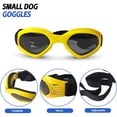 thumbnail image 2 of UOSIA 2 Pcs Pet Sunglasses and Helmet Set Dog Bicycle Helmet with Ear Holes,S,Yellow, 2 of 6
